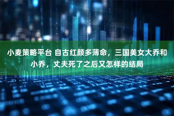 小麦策略平台 自古红颜多薄命，三国美女大乔和小乔，丈夫死了之后又怎样的结局